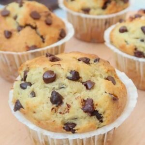 Muffin nature pépite de chocolat